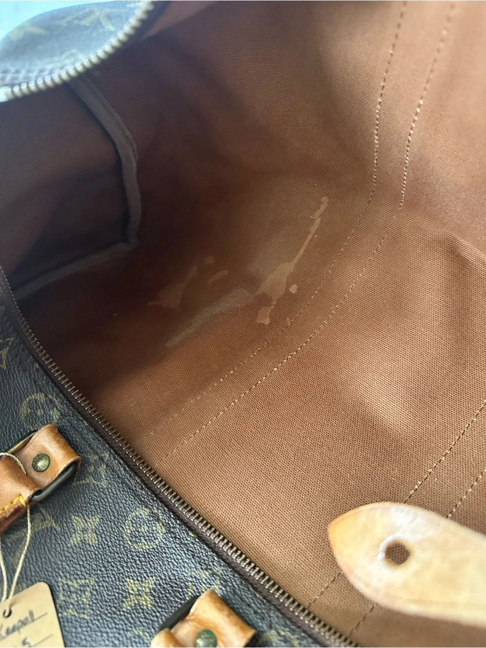 Louis Vuitton Monogram KeepAll 45 Canvas Travel Duffle Bag